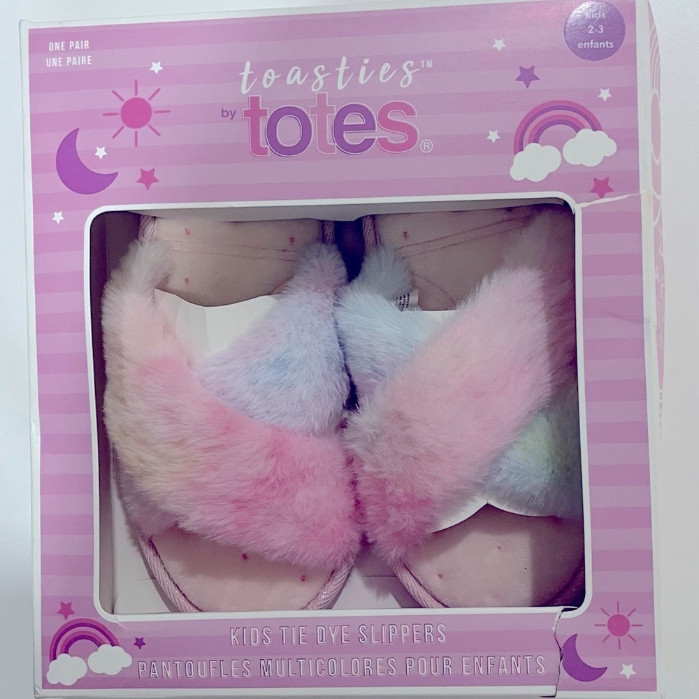 Toasties by Totes Kids Tie Dye slippers